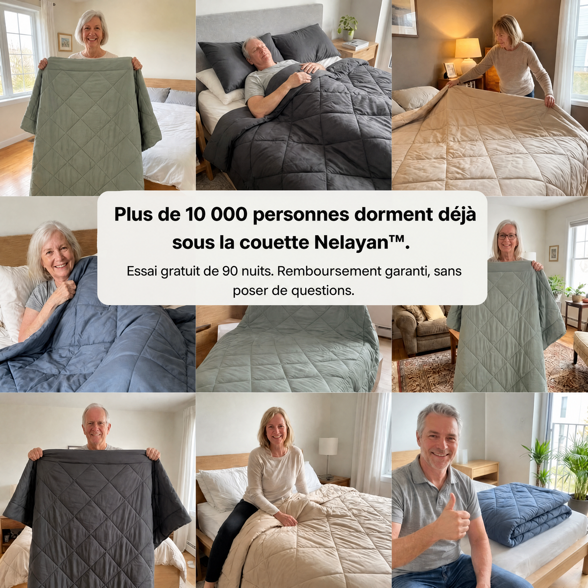 Couette Nelayan® 2 en 1 qui élimine le besoin de draps