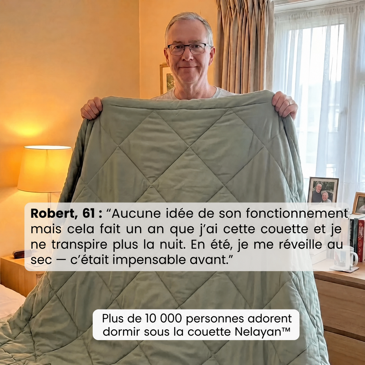 Couette Nelayan® 2 en 1 qui élimine le besoin de draps